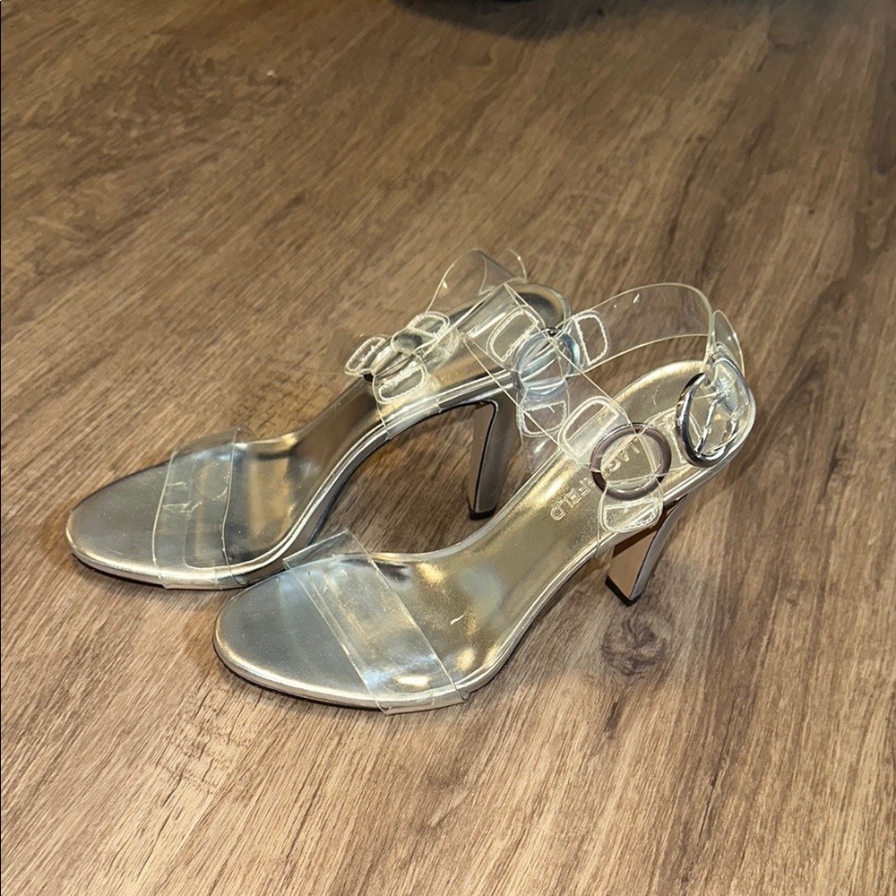 Karl Lagerfeld Transparent Strap Heels